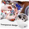 NUOBESTY 1set Transparent Mini Storage Boxes for Beads Jewelry and Ear Accessories Multi-functional Organizer for Crafts Earrings Pills and More view 4