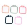 LALAFINA Square Embroidery Frame Adjustment Screw Mini Embroidery Hoop for DIY Artwork and Decor view 1