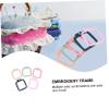 LALAFINA Square Embroidery Frame Adjustment Screw Mini Embroidery Hoop for DIY Artwork and Decor view 4