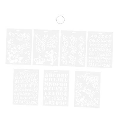 EXCEART 7pcs Creative Painting Stencils for Boy Girl Unique Hollow Craft Templates for Art Projects for Journals Greeting Cards and Family Fun