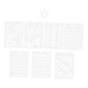 EXCEART 7pcs Creative Painting Stencils for Boy Girl Unique Hollow Craft Templates for Art Projects for Journals Greeting Cards and Family Fun view 1