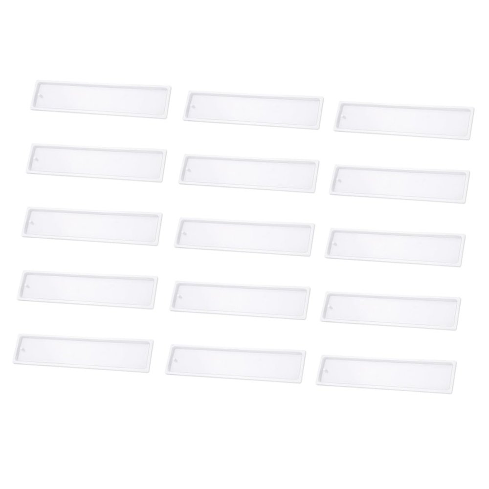 LALAFINA 15pcs DIY Silicone Bookmark Molds Durable Epoxy Casting Tools for Creative Bookmark Crafts Non-Stick and Reusable Silicone Molds for Gifts