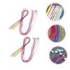 SHINEOFI 24pcs Afghan Crochet Hooks Plastic Needles for Knitting and Weaving Projects for Carpets Rugs and Home Decor view 4