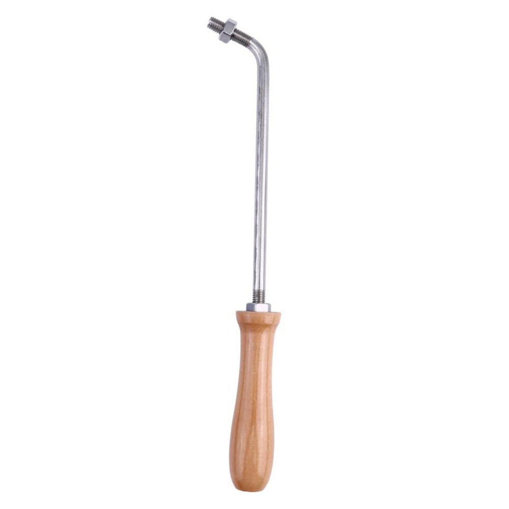 NUOBESTY 1pc Cake Stamp Handle Ergonomic Baking Tool for Embossing Cakes Cookies Bread and Lightweight Bendable Design for Crafts