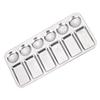 EXCEART 2pcs Portable Aluminum Paint Mixing Tray Lightweight Drawing Pigment Holder for Artists Students and Crafts Easy to Clean Painting Supplies view 1