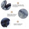 NUOBESTY Knitting Needles Organizer Bag Lightweight Oxford Cloth Crochet Hooks Storage Case for Travel and Home Use Compact Dark Blue Zipper Bag for Yarn and Accessories view 3