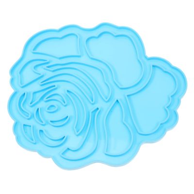 EXCEART Rose Silicone Mold for Crafts Flower Pendant Mold for Art for Home Decoration and Valentine Day and Easy to Use