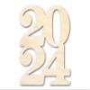 Unfinished 2024 Cutout Graduation Shape | DIY Craft Cutout | up to 46" DIY 30" / 1/2" view 1