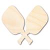 Unfinished Crossed Pickleball Paddle Shape | DIY Craft Cutout | up to 46" DIY 8" / 1/8" view 1