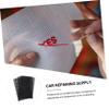 NUOBESTY 5pcs Crochet Mesh for DIY Crafting Durable Plastic Canvas for Embroidery and Yarn Projects Black Small Easy to Cut and view 2