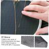 NUOBESTY 5pcs Crochet Mesh for DIY Crafting Durable Plastic Canvas for Embroidery and Yarn Projects Black Small Easy to Cut and view 3