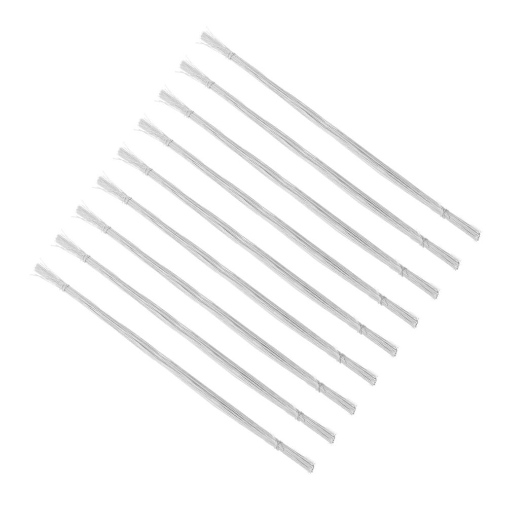 Gogogmee 100pcs DIY Florist Wire Stems Artificial Floral Wire for Wedding Bouquet Craft Flowers Flower Arrangement