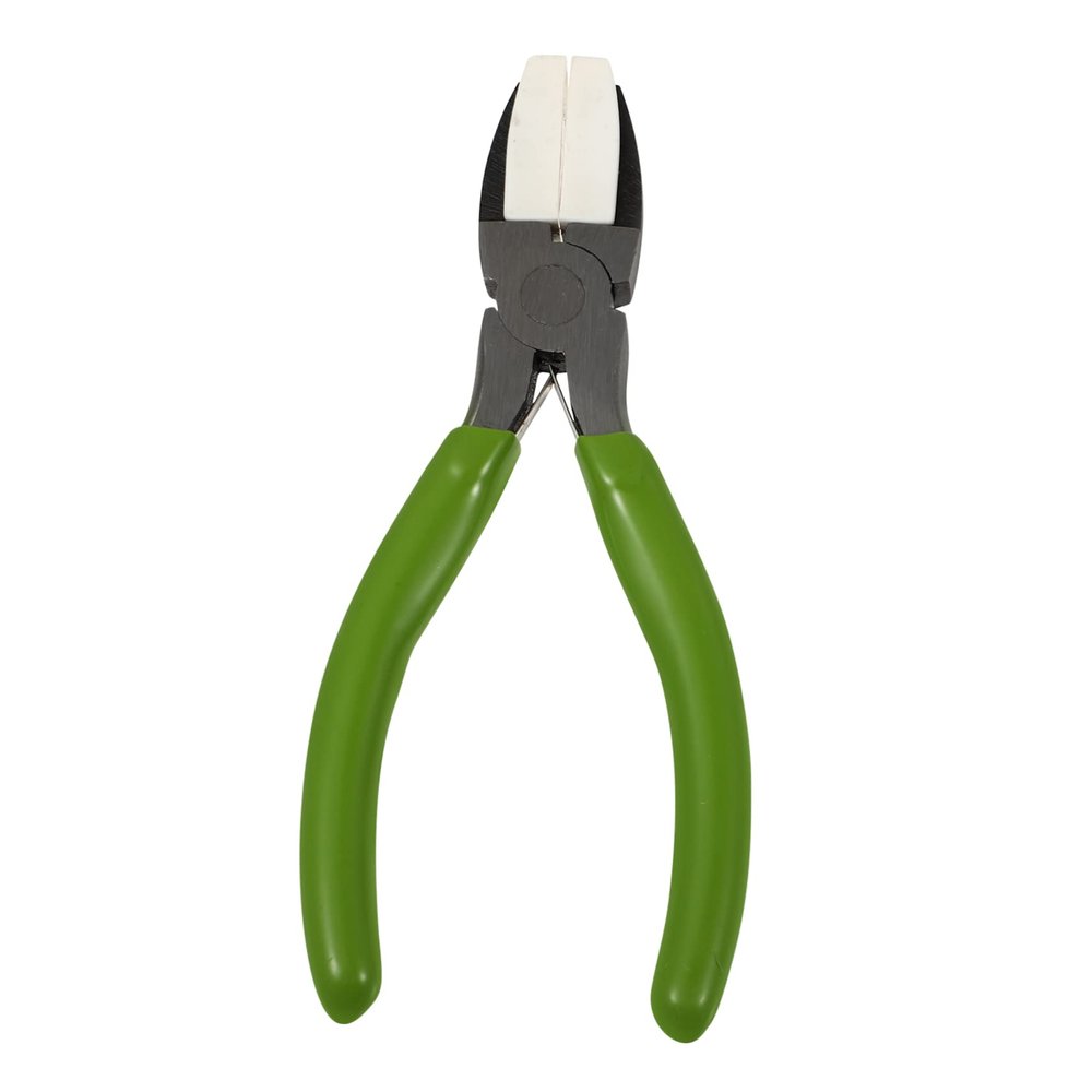 EXCEART Carbon Steel Flat Nose Pliers Mini Bending Jewelry Ring Bending Pliers Jewelry Making