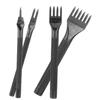 TEHAUX 4pcs Leather Punch Tool Prong Punch for Leather Crafting Hand Sewing and Projects for Wallets Shoes and Belts view 1