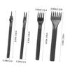 TEHAUX 4pcs Leather Punch Tool Prong Punch for Leather Crafting Hand Sewing and Projects for Wallets Shoes and Belts view 4
