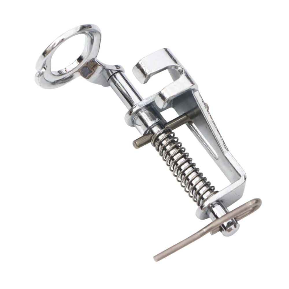 NUOBESTY 2pcs Domestic Sewing Machine Open Close Toe Metal Presser Foot Easy Install Quilting Embroidery Foot