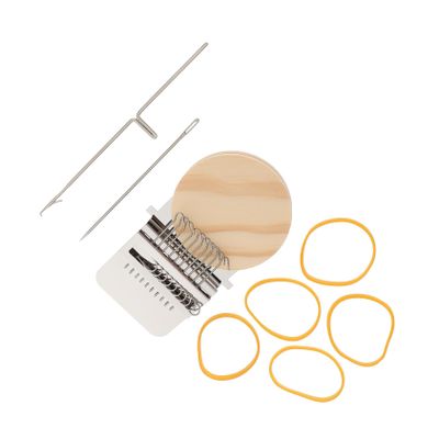 Anneome 1set Wooden Weaving Tools Mini Hand Knitting Machine for DIY Projects Portable Design for Boys and Girls Smooth Surface for Easy Use for Clothing Repair and Crafting