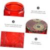 Lurrose 14pcs Embossed Glass Candle Jars with Lids High-Temperature Resistant Round Candle Containers for DIY Scented Unique Decorative Holders for Gifts view 2