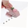 EXCEART Single Hole Punch Tool for Crafts Ergonomic Manual Flower Puncher for Scrapbooking DIY Art Projects and Paper Crafts Compact Design Tulip Pink Color view 4