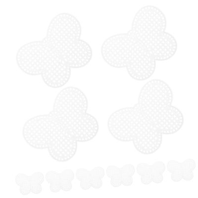 NUOBESTY 10pcs Butterfly-Shaped Cross Mesh Sheets Creative Quilting Sheets for Embroidery and Crafting Projects for Knitting Crochet and Sewing