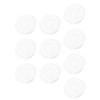 Lurrose 10pcs Transparent Plastic Pigment Plates Round Watercolor Mixing Trays for Artists Students Durable Recyclable Art Supplies with Compartments Each view 1