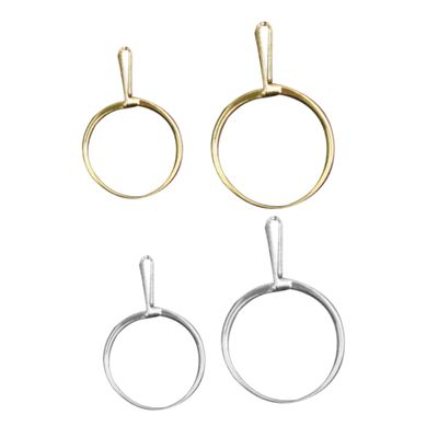 LALAFINA Shop Ring Trying Tool Set 4pcs Ring Try-on Clamp for Diamond Rings Snaing Ring Fit on Tool Silver Gold