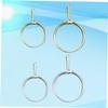 LALAFINA Shop Ring Trying Tool Set 4pcs Ring Try-on Clamp for Diamond Rings Snaing Ring Fit on Tool Silver Gold view 4