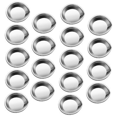 Lurrose 18pcs Stainless Steel Multi-Function Painting Trays for Watercolor and Oil Pigment Reusable Art Plates with Pour Mouth for Artists Students and Model Painting