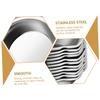 Lurrose 18pcs Stainless Steel Multi-Function Painting Trays for Watercolor and Oil Pigment Reusable Art Plates with Pour Mouth for Artists Students and Model Painting view 2