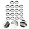 Lurrose 18pcs Stainless Steel Multi-Function Painting Trays for Watercolor and Oil Pigment Reusable Art Plates with Pour Mouth for Artists Students and Model Painting view 4