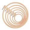 LALAFINA 6pcs Plastic Embroidery Hoops Set Durable Cross Stitch Rings for Art Craft Sewing for Hand Embroidery Quilting and Wall Decor Various from view 1