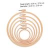 LALAFINA 6pcs Plastic Embroidery Hoops Set Durable Cross Stitch Rings for Art Craft Sewing for Hand Embroidery Quilting and Wall Decor Various from view 3