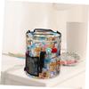 PLAFOPE Wool Storage Bag Durable Crochet Yarn Container for Knitting Accessories Spacious Organizer Pouch for Yarn Balls Needles and Hooks Lightweight Oxford with Handle view 4