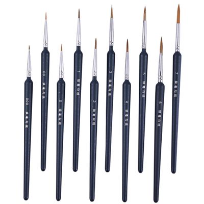 NUOBESTY 10pcs Drawing Pens for Art Painting Brush Set for Boys and Girls Nail Art