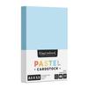 Half Letter Size, 8.5" x 5.5" Pastel Color Cardstock Paper for Arts and Crafts, Scrapbooking, Stationery Printing | Medium Weight 67lb Vellum Bristol (147gsm) Card Stock | 100 Sheets per Pack | Blue view 1