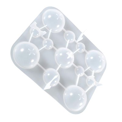 IWOWHERO DIY Silicone Hemispheroid Mold for Crafting Flexible Silicone Mold for Soap Making Candy and Handicraft Projects Making Kit for Creative Decor
