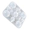 IWOWHERO DIY Silicone Hemispheroid Mold for Crafting Flexible Silicone Mold for Soap Making Candy and Handicraft Projects Making Kit for Creative Decor view 1