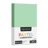 Half Letter Size, 8.5" x 5.5" Pastel Color Cardstock Paper for Arts and Crafts, Scrapbooking, Stationery Printing | Medium Weight 67lb Vellum Bristol (147gsm) Card Stock | 100 Sheets per Pack | Green view 1
