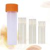 NUOBESTY 18pcs Gold Plated Embroidery Needles Large Hole Sewing Needles Set Storage Barrel for Beginners and Experts view 2