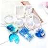 Anneome 3pcs DIY Art Mold Crystal Pendant Moulds Epoxy Silicone Resin Molds Easy Storage Health-Safe view 2