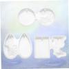 Anneome 3pcs DIY Art Mold Crystal Pendant Moulds Epoxy Silicone Resin Molds Easy Storage Health-Safe view 3