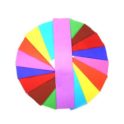 LALAFINA 10 Sheets Kids DIY Crepe Paper Assorted Colors Craft Paper Bulk Green Pink