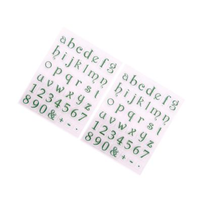 Anneome 2pcs Stamps for Scrapbooking Letter and Number Design Seal Stamps for Photo Albums Journals and Craft Projects