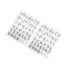 Anneome 2pcs Stamps for Scrapbooking Letter and Number Design Seal Stamps for Photo Albums Journals and Craft Projects view 1