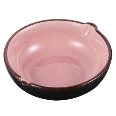 LALAFINA 1pc Ceramic Ink Dish Creative Calligraphy Brush Tray for Watercolor and Chinese Calligraphy Compact and Lightweight Multi-Functional Ceramic Water Plate for Art Home and Classroom