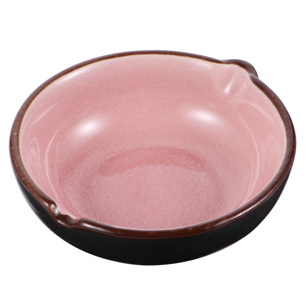 LALAFINA 1pc Ceramic Ink Dish Creative Calligraphy Brush Tray for Watercolor and Chinese Calligraphy Compact and Lightweight Multi-Functional Ceramic Water Plate for Art Home and Classroom