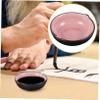 LALAFINA 1pc Ceramic Ink Dish Creative Calligraphy Brush Tray for Watercolor and Chinese Calligraphy Compact and Lightweight Multi-Functional Ceramic Water Plate for Art Home and Classroom view 3