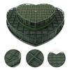 EXCEART Heart Shaped Floral Foam Blocks 2 Pack 11.8X11.2X1.37In Wet Floral for Wedding Flower Bouquets DIY Arrangements and Home Crafts view 2