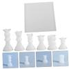 EXCEART 1set Chess Mold Set Silicone Casting Moulds for DIY Chess Pieces Medium Board Mould for Crafting view 2