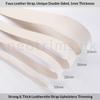 Faux Leather Strap Binding Ribbon Trim Double Sided Thick Trimming Flat Tape Cord in 15 Colors Strong Upholstery Strips 10mm 20mm 30mm 50mm. [Cream #103, 50mm - 5 Meters] view 3
